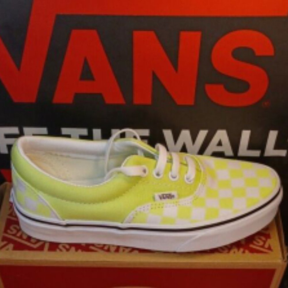 Vans Era Checkerboard Sharp Green White Men's 4.5/Women's 6 [VN0A4BV4VXK]